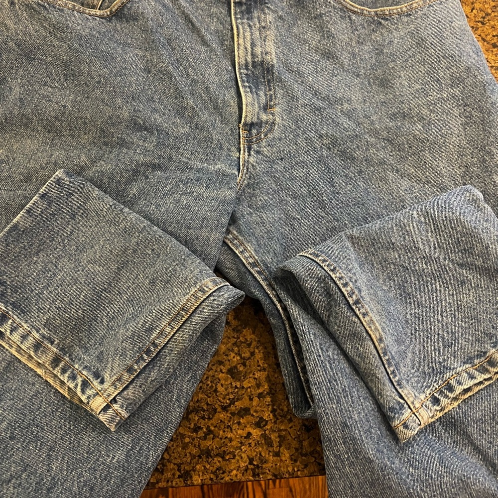 Classic Men’s Blue Denim Jeans Eddie Bauer 38L 1980